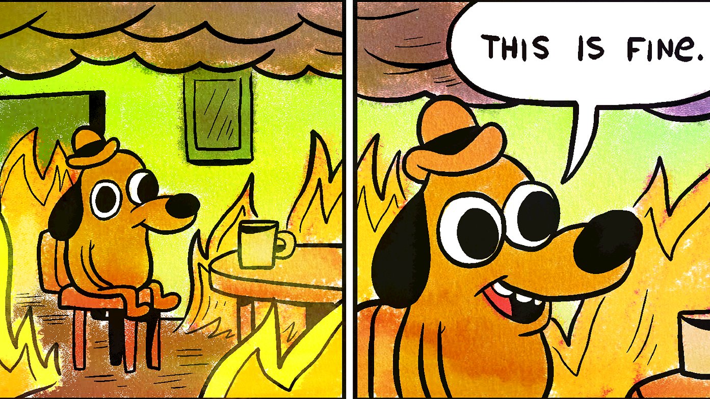 This Is Fine Dog Fire 1